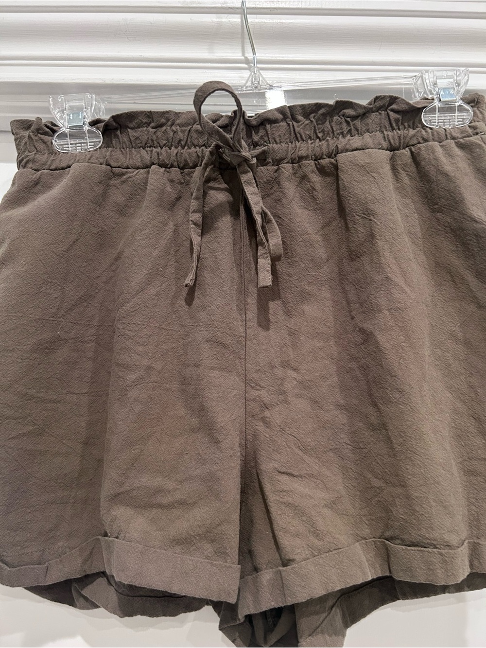 NATURAL LIFE Drawstring Rolled-Hem Shorts - Picture 3 of 10